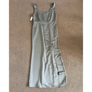 NWT Anthropologie BHLDN Sophia Square-Neck Satin Maxi Dress Wedding Size XL